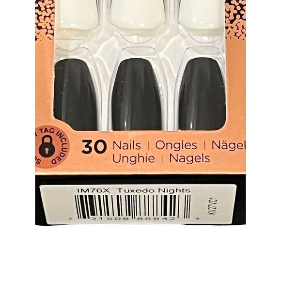 Lot of 2 Kiss ImPress Limited Edition Tom Bachik X Press On Nails Tuxedo Nights - Picture 5 of 14
